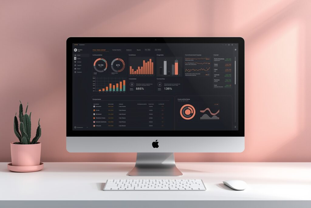 Illustration Tylias :UI/UX Design pour interfaces modernes – aperçu d'une interface utilisateur épurée et intuitive