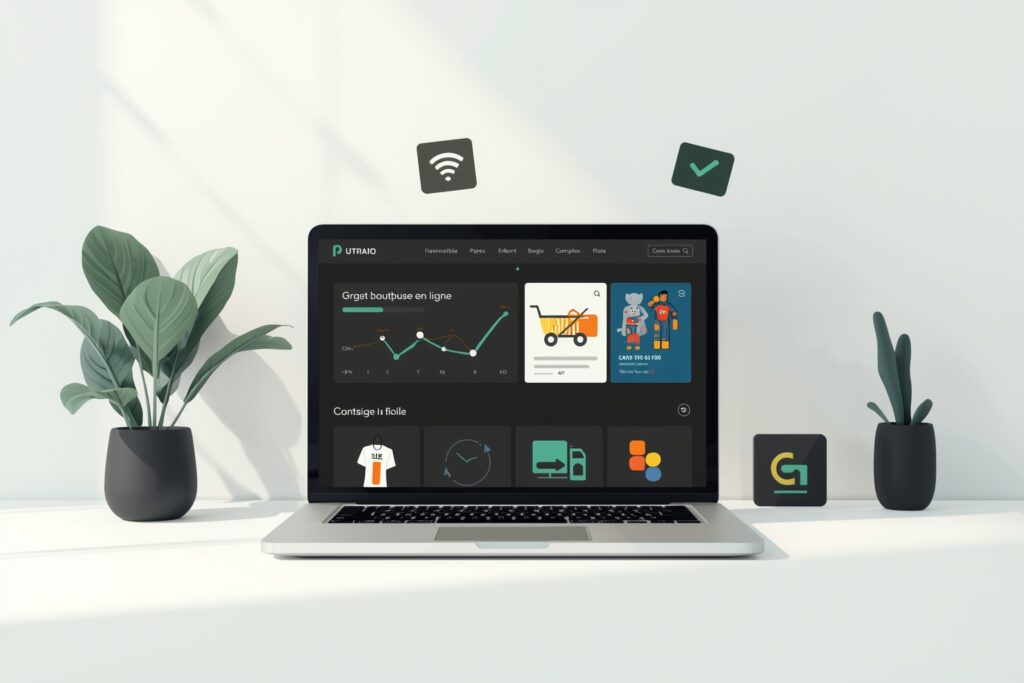Illustration Tylias :Illustration montrant comment optimiser site e-commerce pour augmenter les ventes et la confiance des utilisateurs